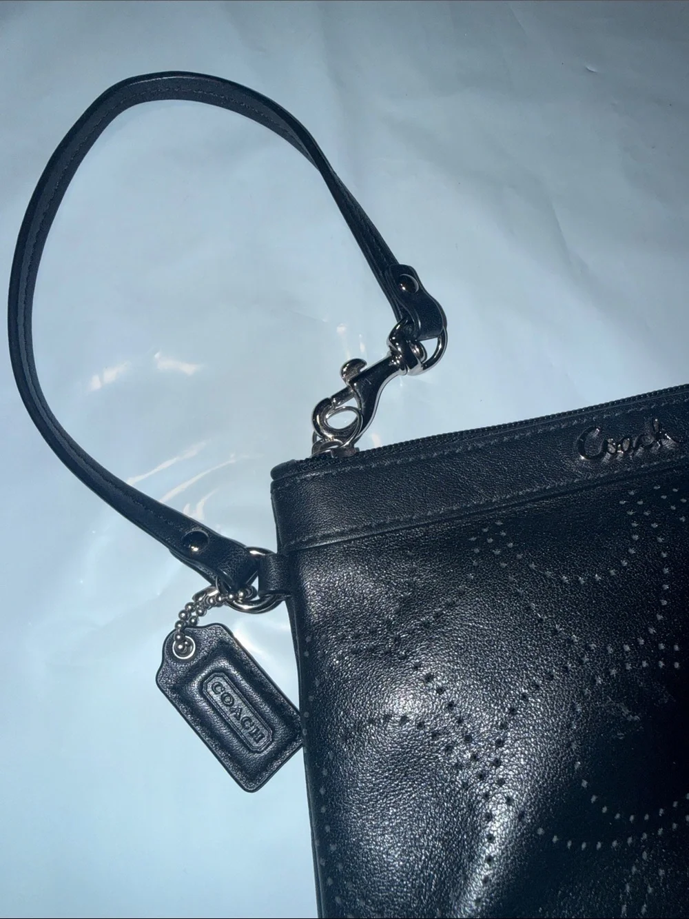 Coach compact wristlet